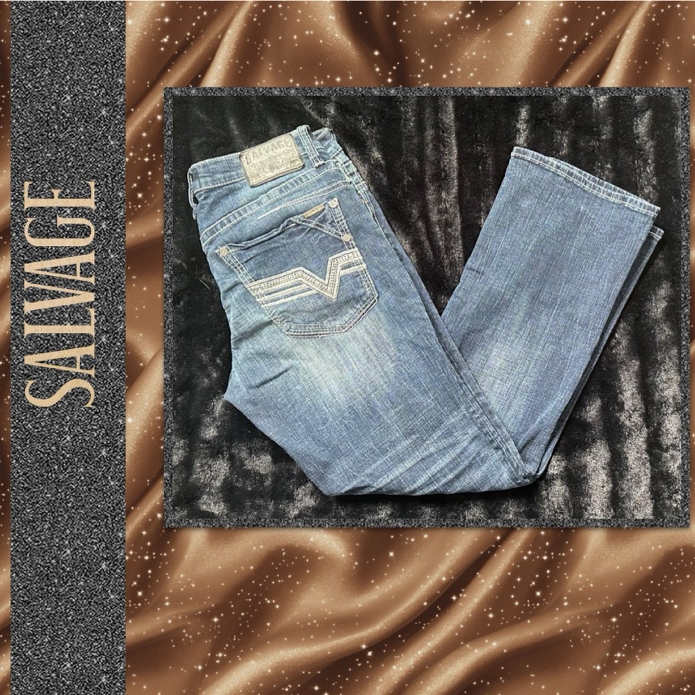 📛⛔️SOLDⓂ️⛔️📛👖Salvage Mayhem Jeans👖 32x32. LIKE NEW!!